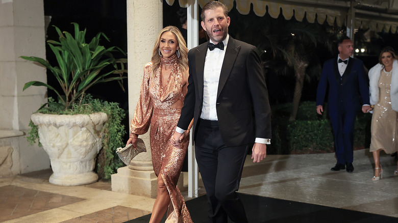 Lara y Eric Trump en Mar-a-Lago