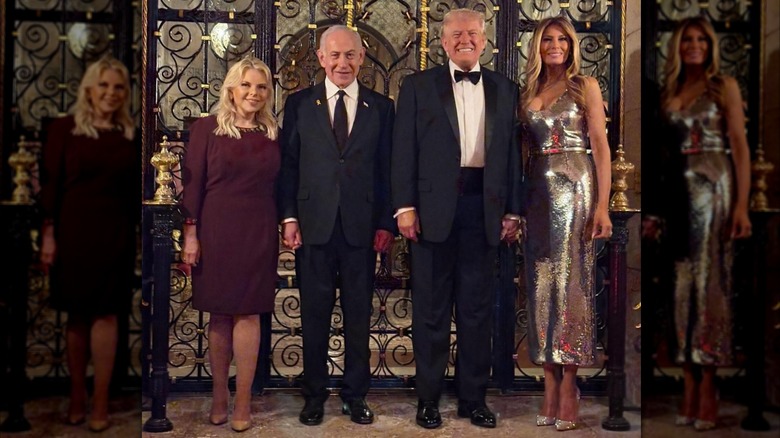 Benjamín y Sara Netanyahu con Donald y Melania Trump