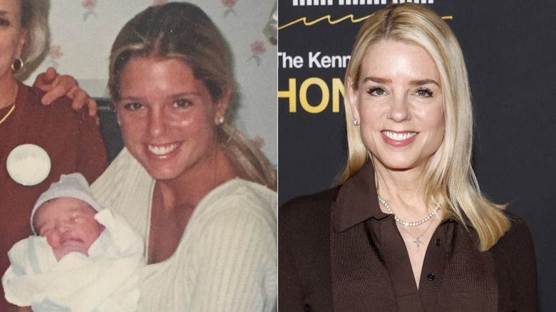 Pam Bondi con sus raíces naturales y cabello rubio