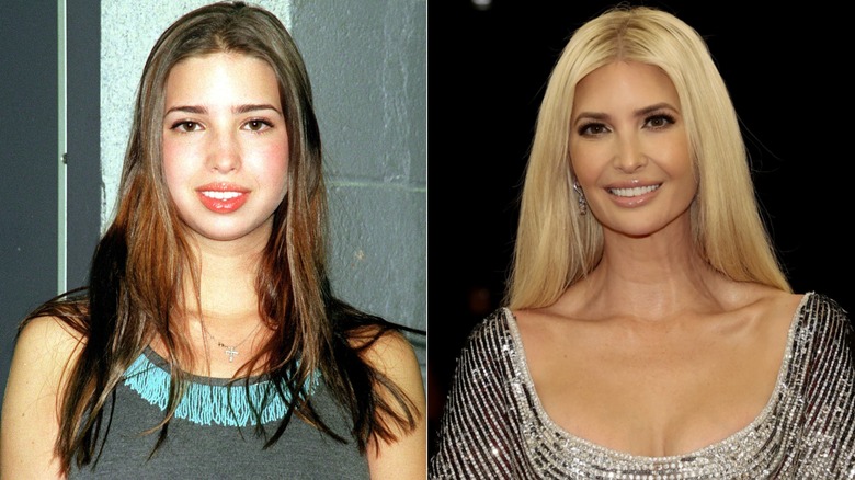 Ivanka Trump con su color de cabello natural y rubio platino