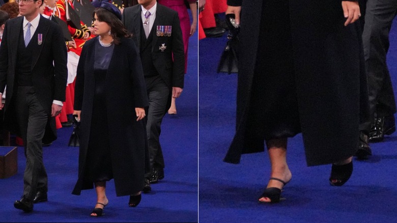 La princesa Eugenia en la coronación del rey Carlos