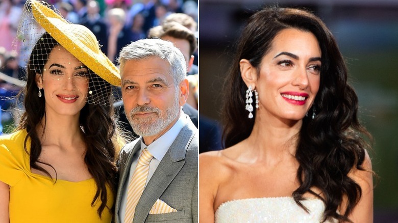 Amal y George Clooney en una boda real y en la alfombra roja