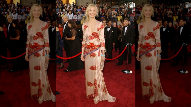 Cameron Diaz con un look colorido en los Premios de la Academia