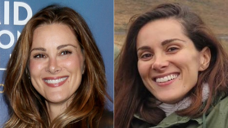 L: Stefania Spampinato asiste a la 27ª gala anual de Acceso a la Justicia en Beverly Wilshire, un hotel Four Seasons, el 29 de octubre de 2025; R: Una foto de Stefania Spampinato viajando por Islandia
