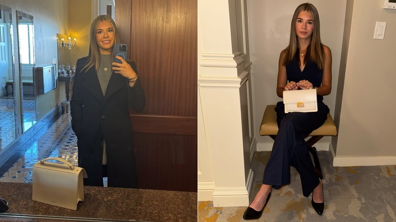 Kai Trump con estilo business chic