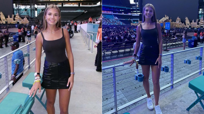 Kai Trump en un concierto de The Weeknd en 2025