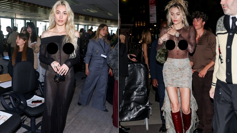 Paris Jackson con ropa transparente en 2025