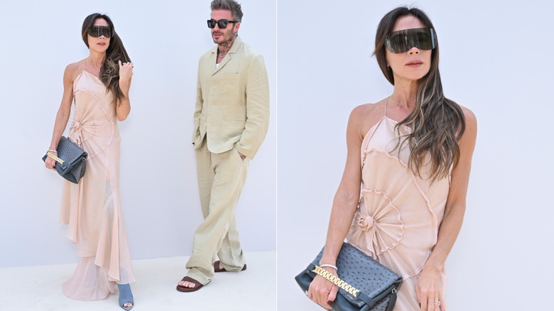 Victoria y David Beckham en Versalles, Francia, en 2023