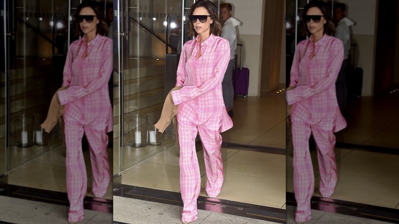 Victoria Beckham en pijama en 2017