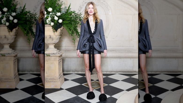 Natalia Vodianova asistió a la presentación de Dior