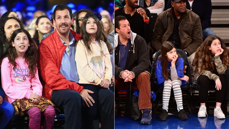 Sadie y Sunny Sandler en 2016 y 2018