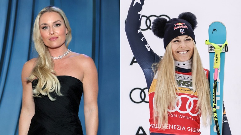 Lindsey Vonn camina sobre alfombra roja y celebra su regreso al esquí