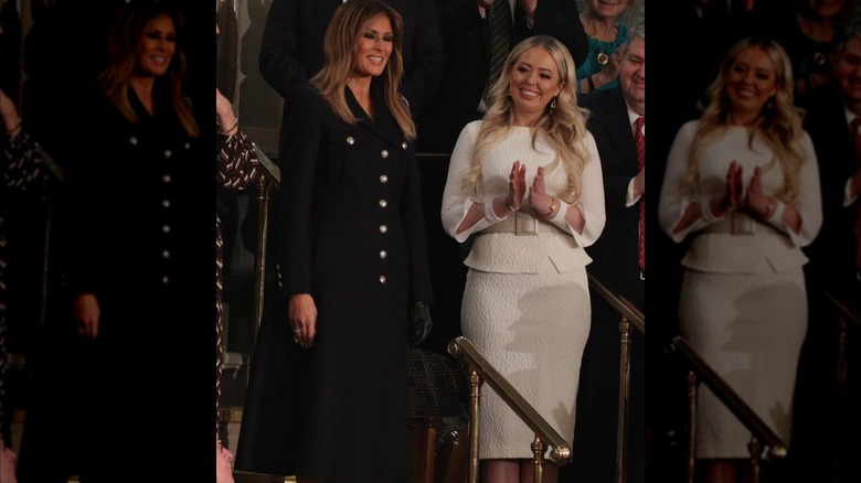 Melania Trump y Tiffany Trump sonriendo