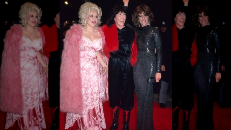 Dolly Parton, Lily Tomlin y Jane Fonda en el estreno de 9 a 5