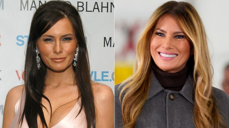 Melania Trump antes y después de convertirse en primera dama