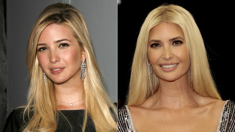 Ivanka Trump antes y después de su transformación de rostro