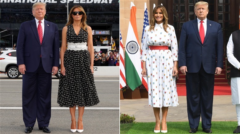 Donald y Melania Trump en febrero de 2020