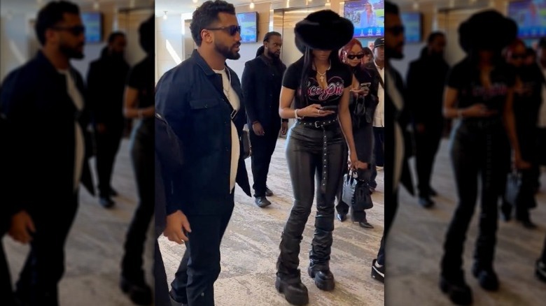 Russell Wilson y Ciara llegan al Super Bowl