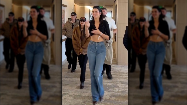 Kendall Jenner llega al Super Bowl