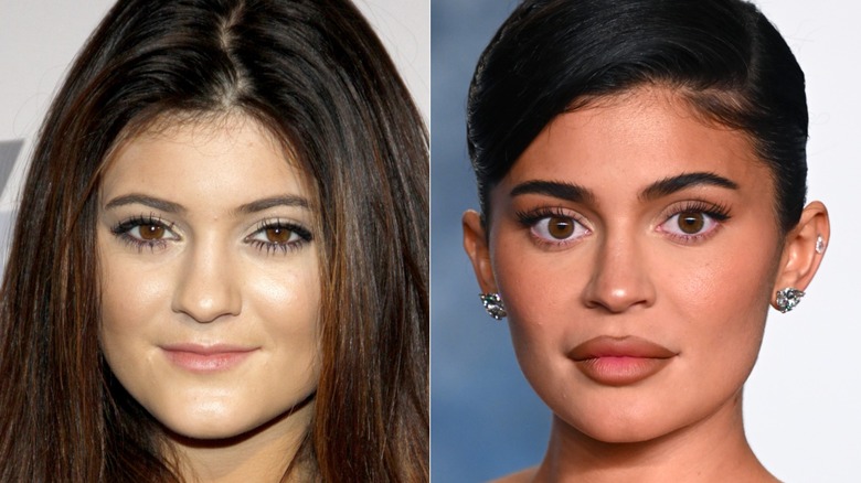 Kylie Jenner en 2012 y 2023