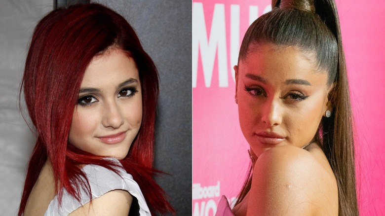 Ariana Grande en 2009 y 2018