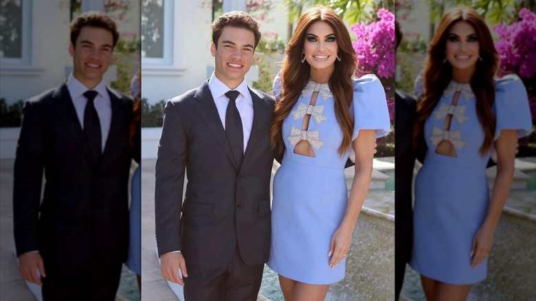 Kimberly Guilfoyle posa con su hijo Ronan (2025)