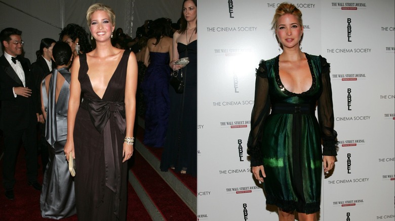 Ivanka Trump asiste a la Gala benéfica del Instituto de Vestuario del Museo Metropolitano de Arte: Anglomanía en el Museo Metropolitano de Arte el 1 de mayo de 2006 en la ciudad de Nueva York (2006); Ivanka Trump asiste a una proyección de Babel en el Soho Grand el 24 de octubre de 2006 en la ciudad de Nueva York (2006)