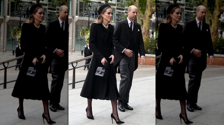 Kate Middleton y el príncipe William asistieron al funeral de la duquesa de Kent