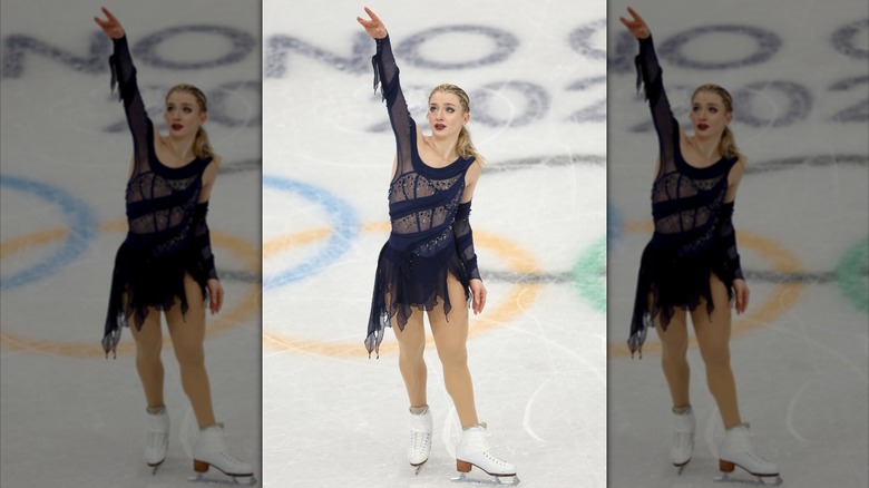 Amber Glenn del equipo de Estados Unidos compite en patinaje individual femenino: patinaje libre en el segundo día de los Juegos Olímpicos de Invierno Milano Cortina 2026 en el Milano Ice Skating Arena el 8 de febrero de 2026.