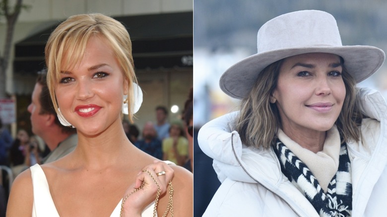 Arielle Kebbel en 2004 con cabello rubio y luego en 2026 con sombrero y un bob contundente