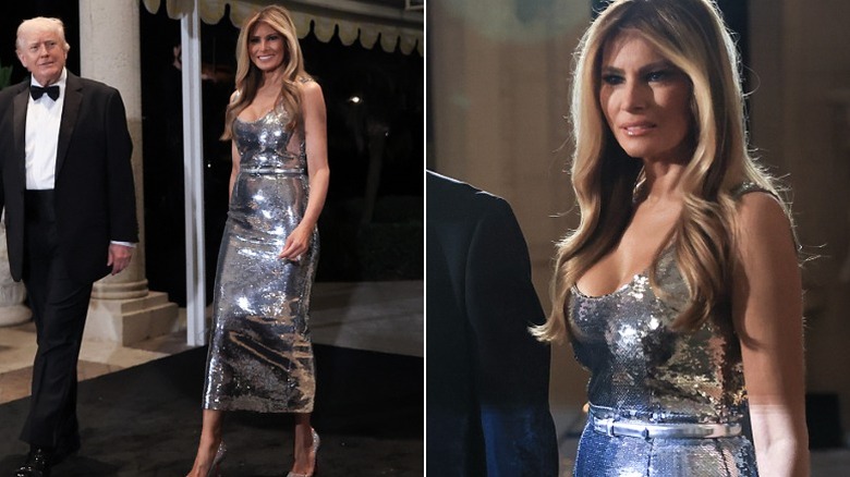 Donald y Melania Trump en la víspera de Año Nuevo 2025