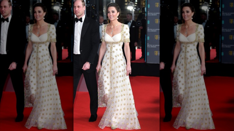 Catherine, duquesa de Cambridge, llega a los EE British Academy Film Awards en el Royal Albert Hall en 2020 en Londres, Inglaterra