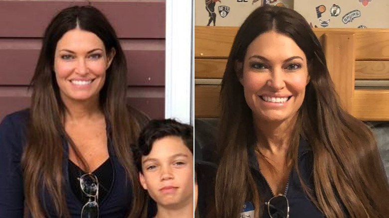 Dos fotos de Kimberly Guilfoyle sin maquillaje