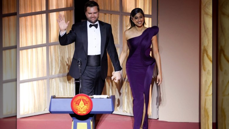 Usha Vance y JD Vance en la cena a la luz de las velas previa a la inauguración