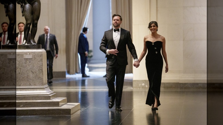 Usha Vance y JD Vance en la cena del vicepresidente