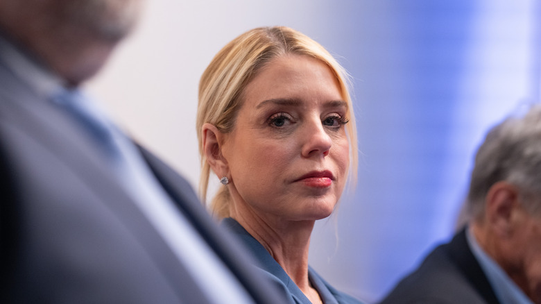 Pam Bondi con cola de caballo