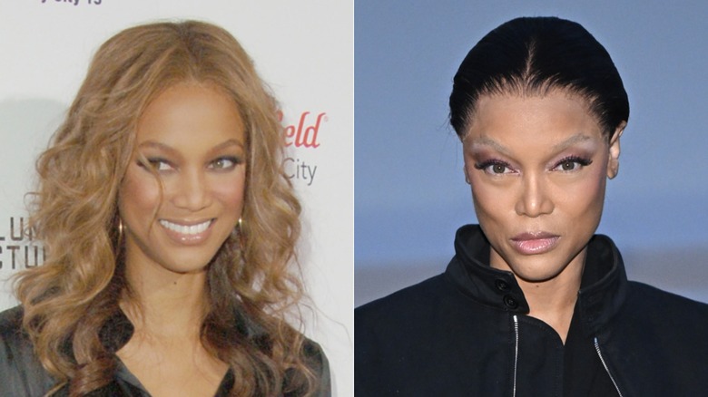 El antes y el después de los cambios de rostro de Tyra Banks