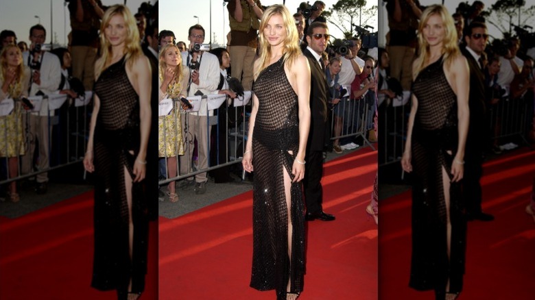 Cameron Diaz con un vestido transparente en el festival de cine de Cannes