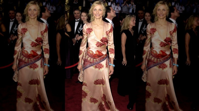 Cameron Diaz llega a los Oscar 2002