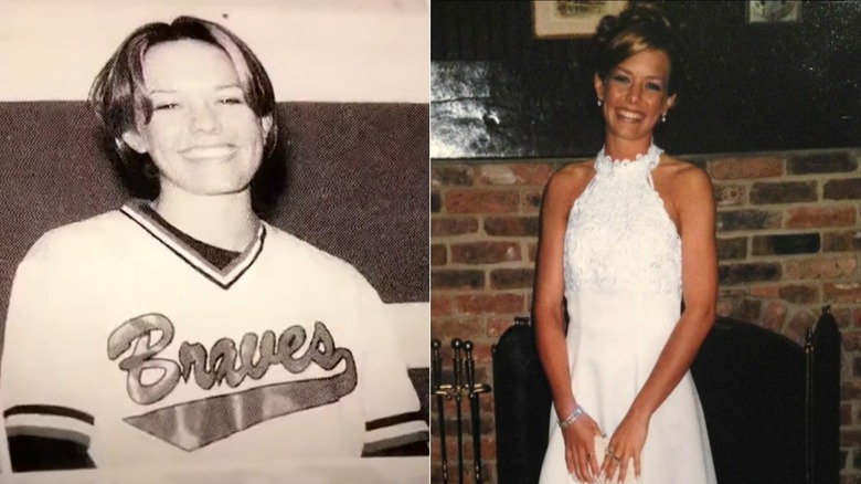 Dos fotografías de Dylan Dreyer de su infancia