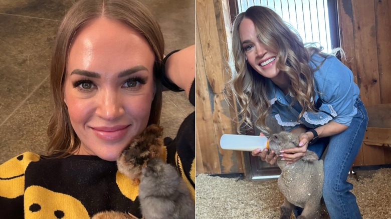 Carrie Underwood con cabello rubio