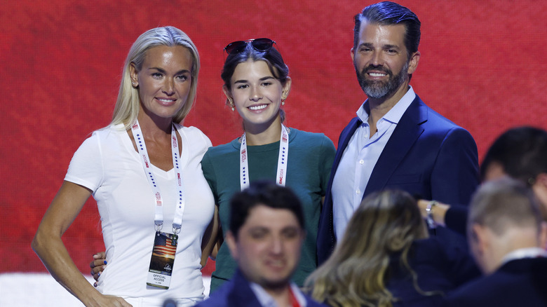 Vanessa Trump, Kai Trump y Donald Trump Jr. en el RNC de 2024