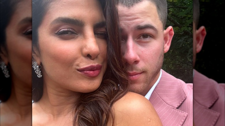 Priyanka Chopra y Nick Jonas sonríen sutilmente para una selfie