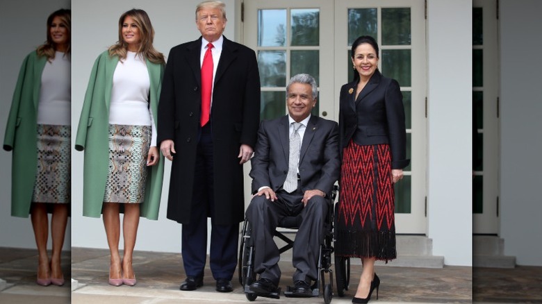 Melania Trump apoya a Donald y la primera pareja de Ecuador