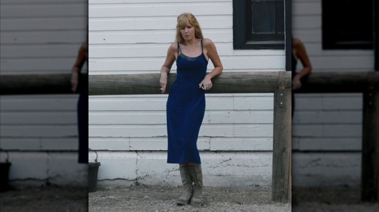 Beth Dutton habla con Rip en un episodio de Yellowstone