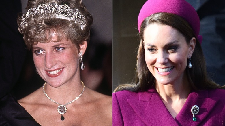 La princesa Diana en Toronto y la princesa Catalina en una visita de estado