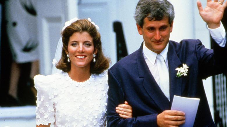 Caroline Kennedy y Edwin Schlossberg el día de su boda en 1986