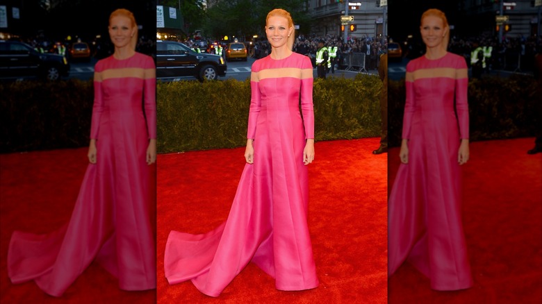 Gwyneth Paltrow posa en la alfombra roja de la Met Gala