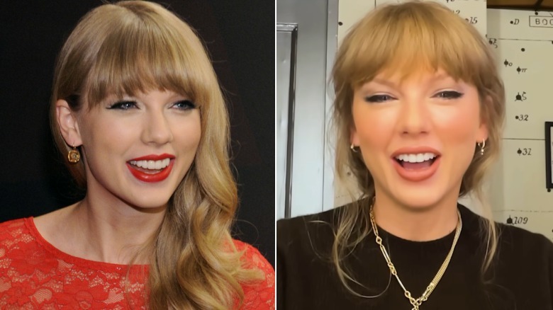 Taylor Swift en 2012 y 2025