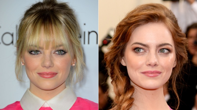 Emma Stone en 2012 y 2014